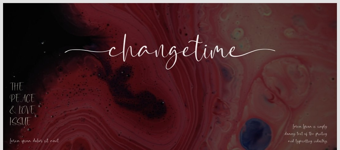 Changetime Font