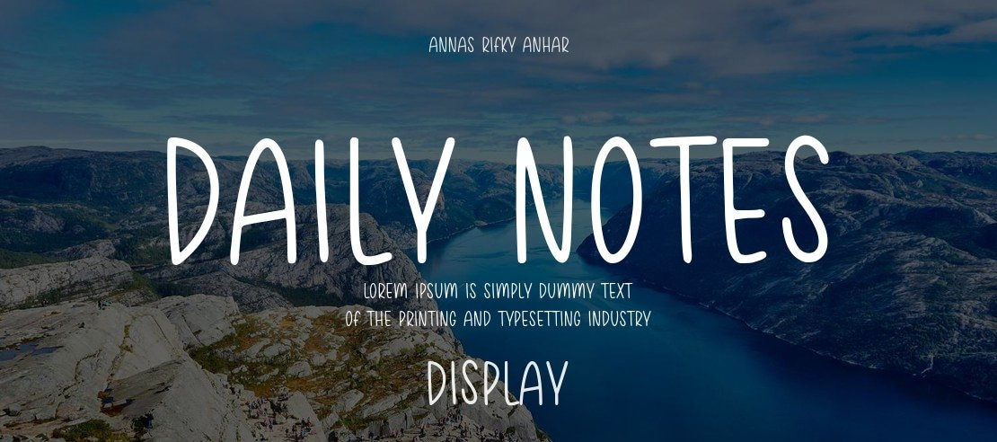 Daily Notes Font