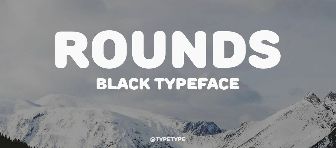 Rounds Black Font
