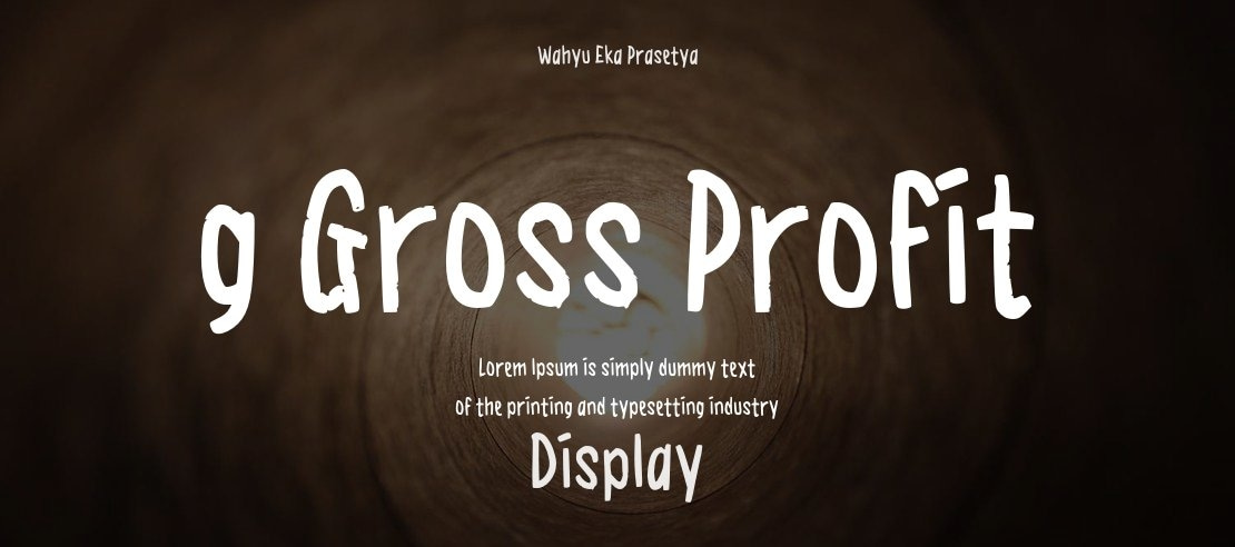 g Gross Profit Font