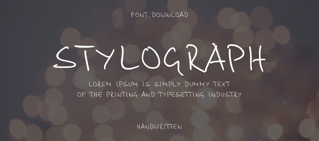 Stylograph Font