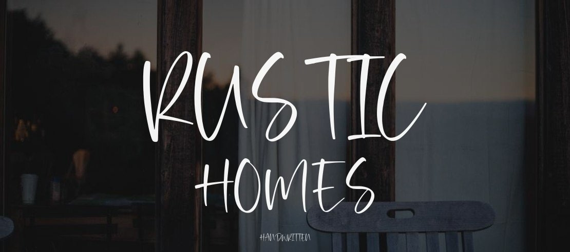 Rustic Homes Font
