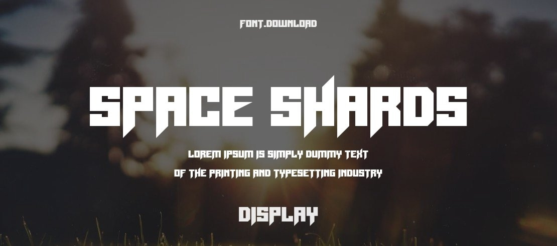 Space Shards Font Family