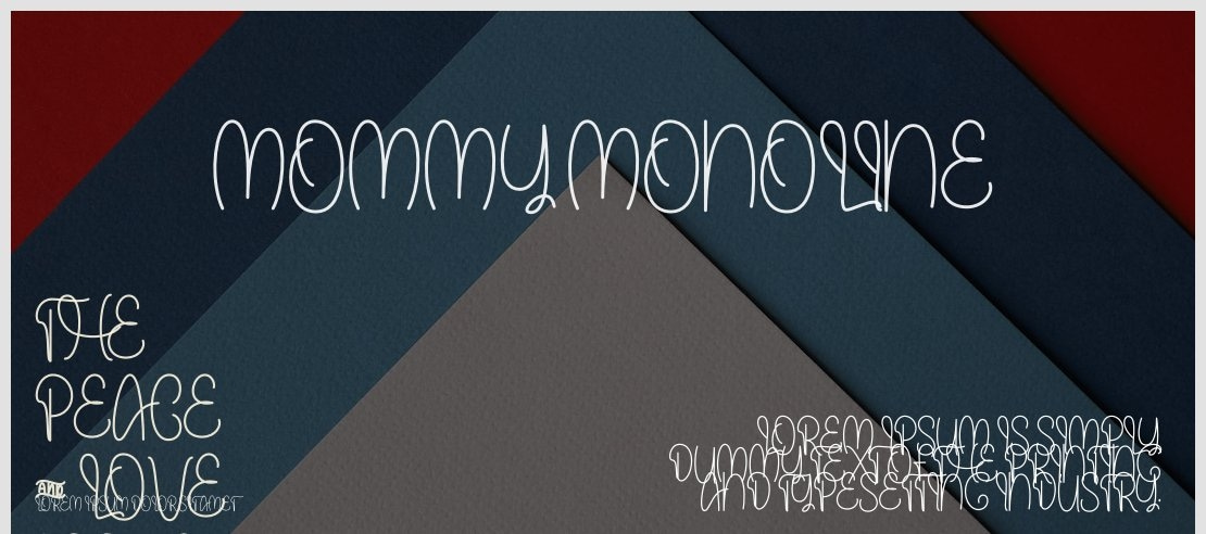 Mommy Monoline Font Family