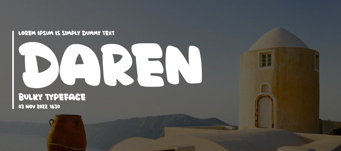 Daren Bulky Font