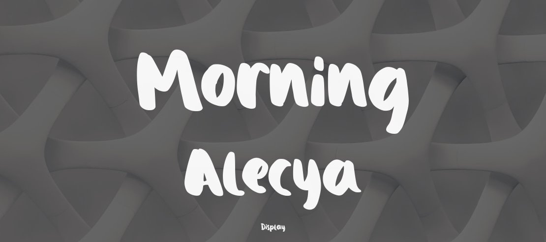 Morning Alecya Font