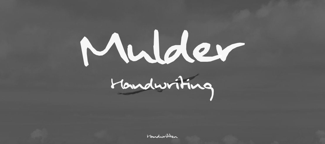 Mulder Handwriting Font