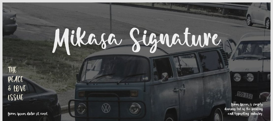 Mikasa Signature Font