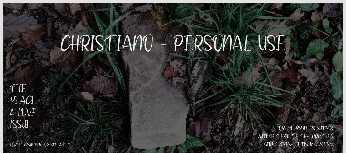 Christiano - Personal Use Font