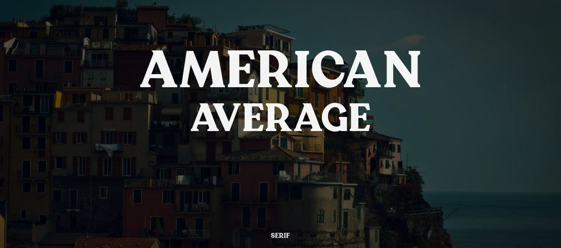 American Average Font