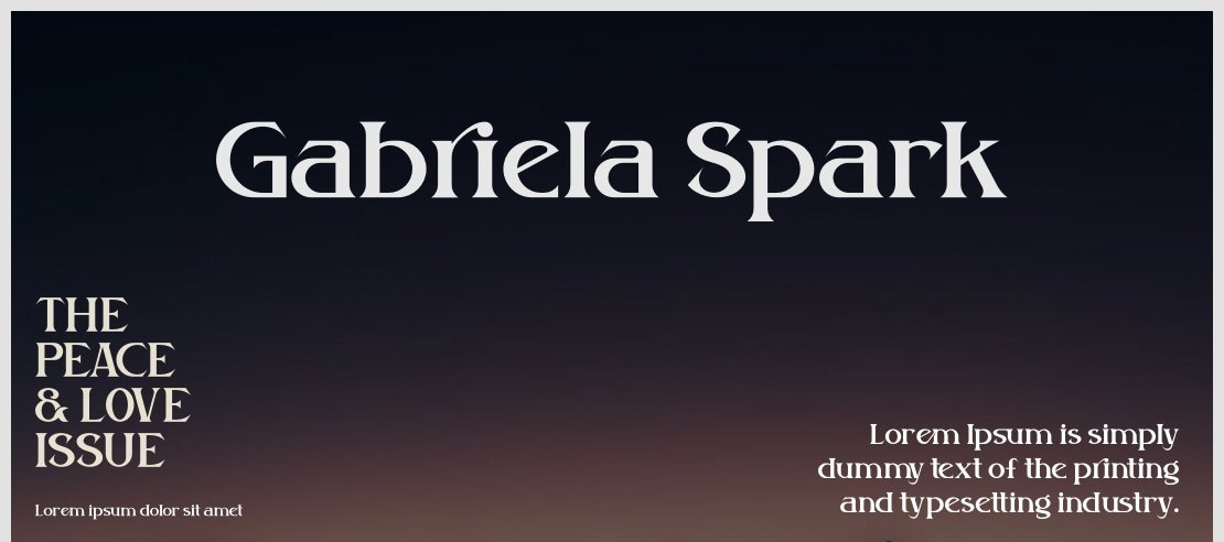 Gabriela Spark Font Family