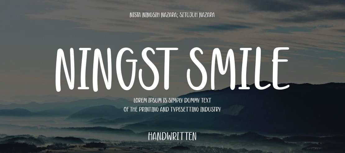 Ningst Smile Font