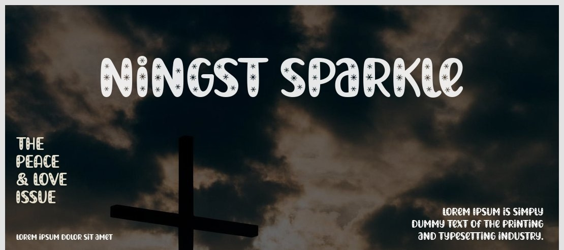 Ningst Sparkle Font