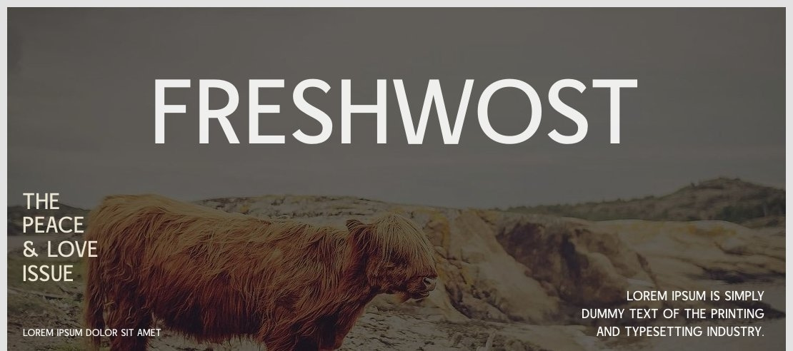 freshwost Font