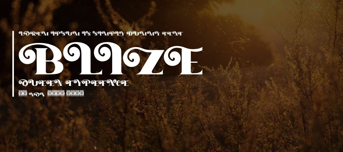 Blize Queen Font