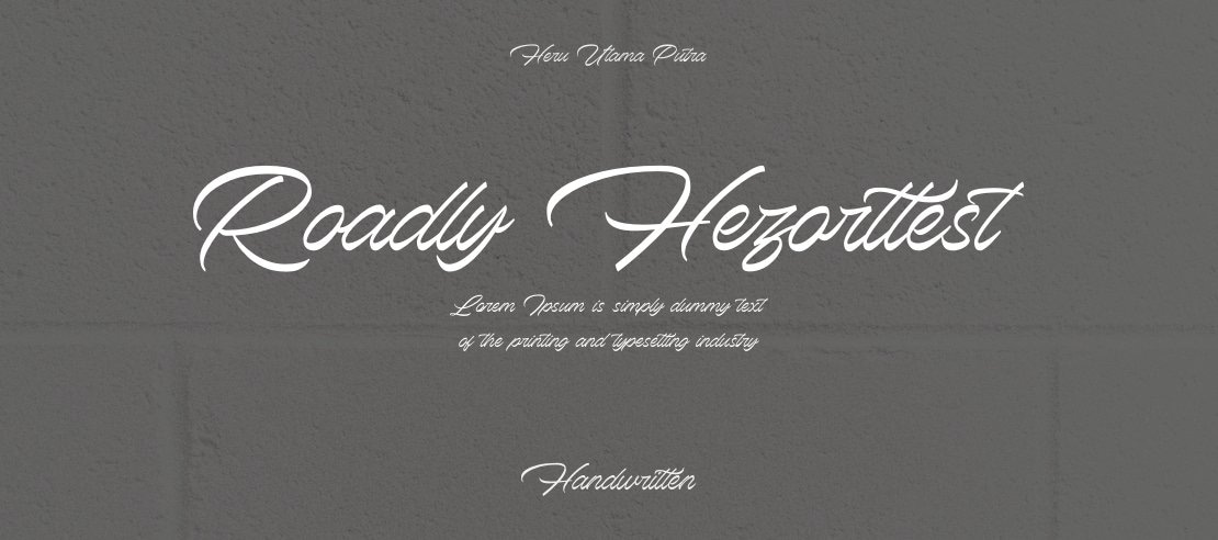 Roadly Hezarttest Font