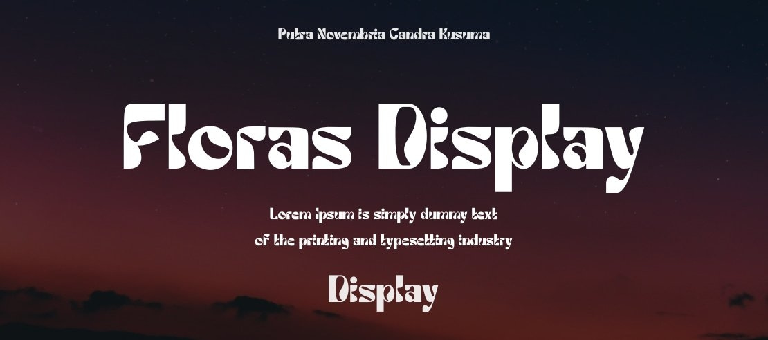 Floras Display Font