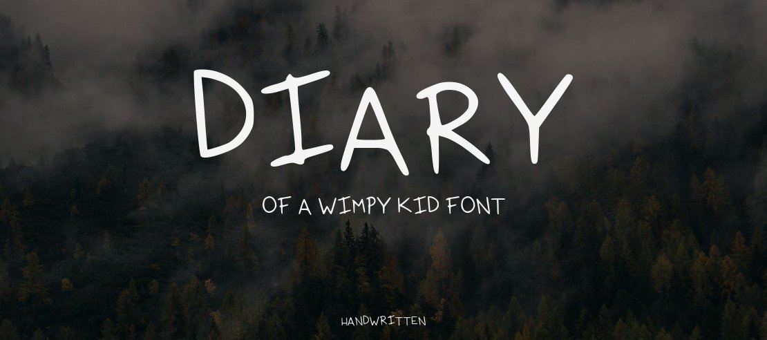 Diary Of A Wimpy Kid Font
