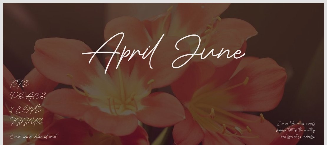 April June Font