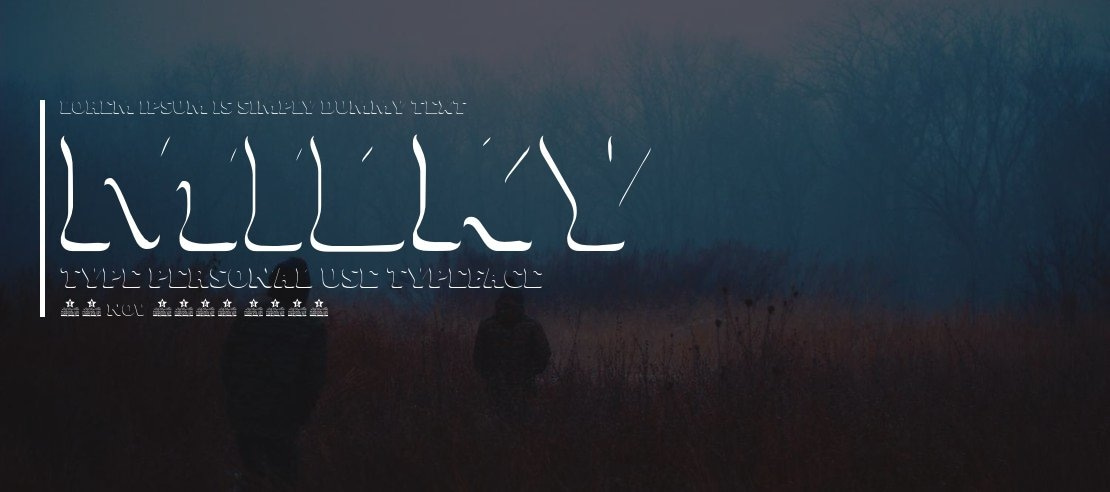 MILKY TYPE PERSONAL USE Font