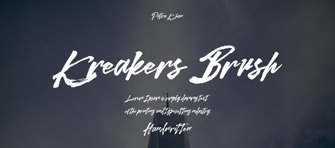 Kreakers Brush Font