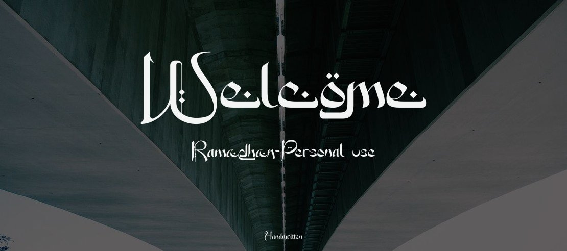 Welcome Ramadhan-Personal use Font