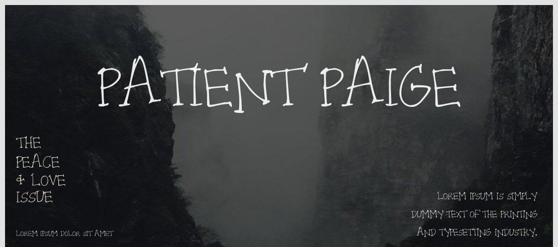 Patient Paige Font