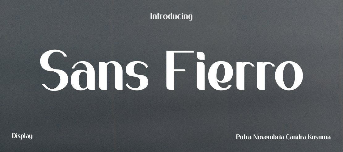 Sans Fierro Font