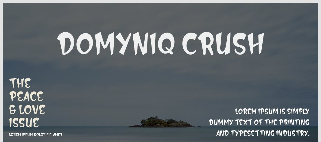 DOMYNIQ CRUSH Font