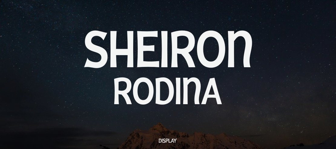 Sheiron Rodina Font