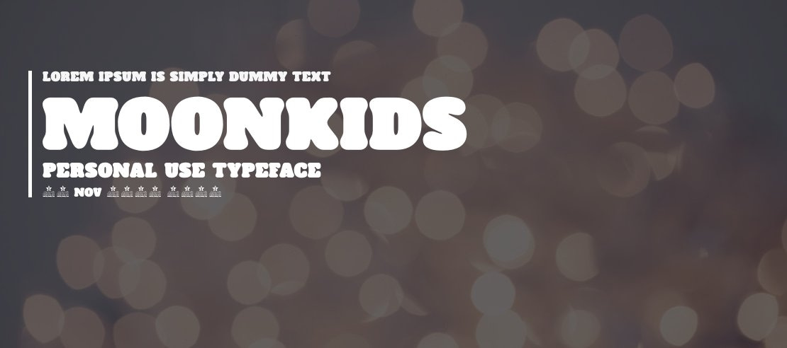 MOONKIDS PERSONAL USE Font