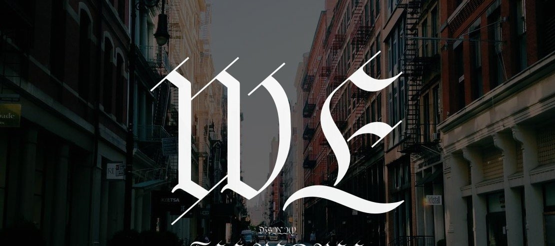 We The People  Font Family