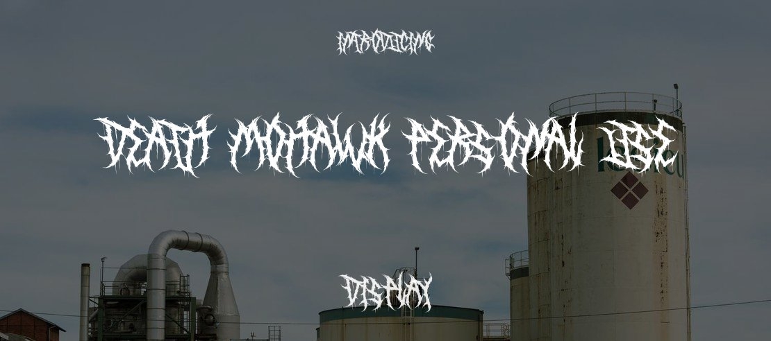 Death Mohawk PERSONAL USE Font