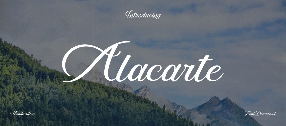 Alacarte Font
