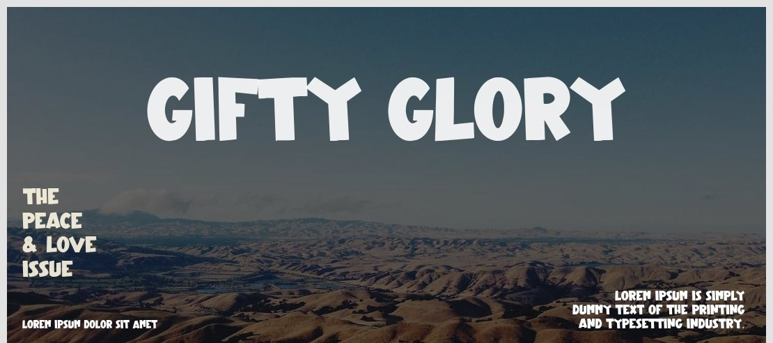 Gifty Glory Font