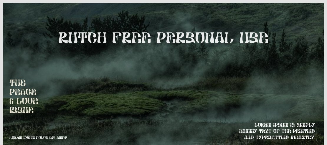 Rutch Free Personal Use Font