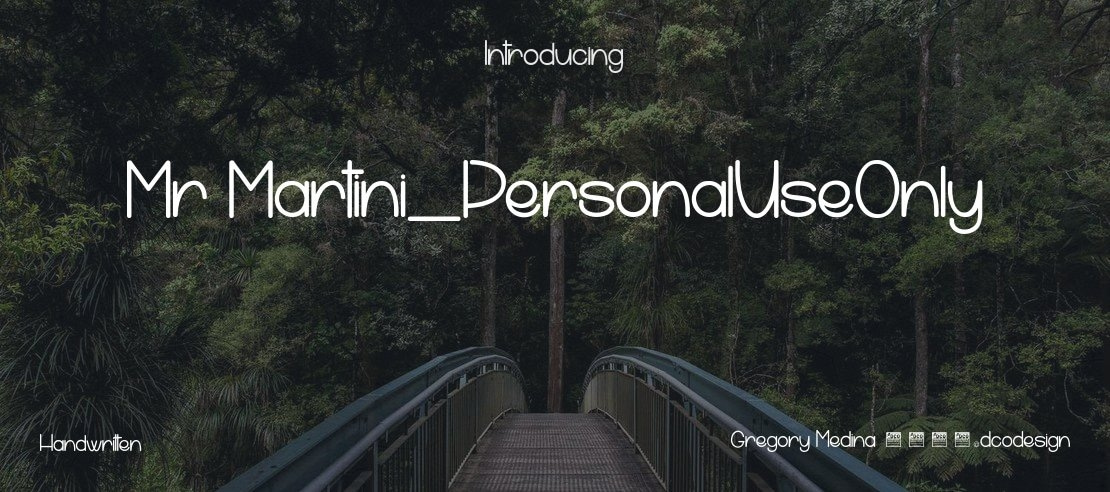 Mr Martini_PersonalUseOnly Font