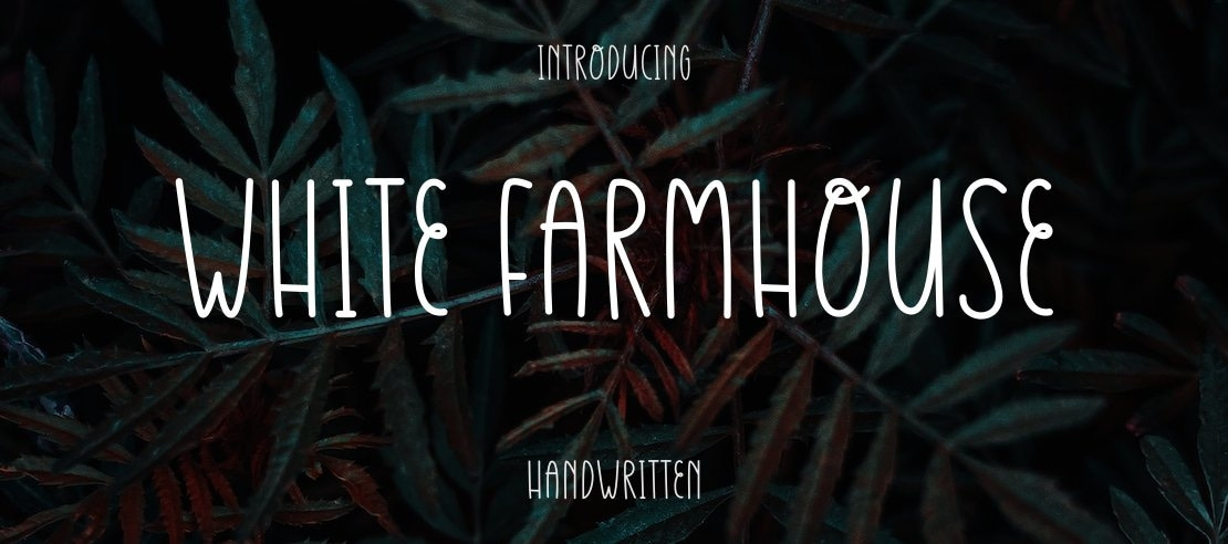 White Farmhouse Font