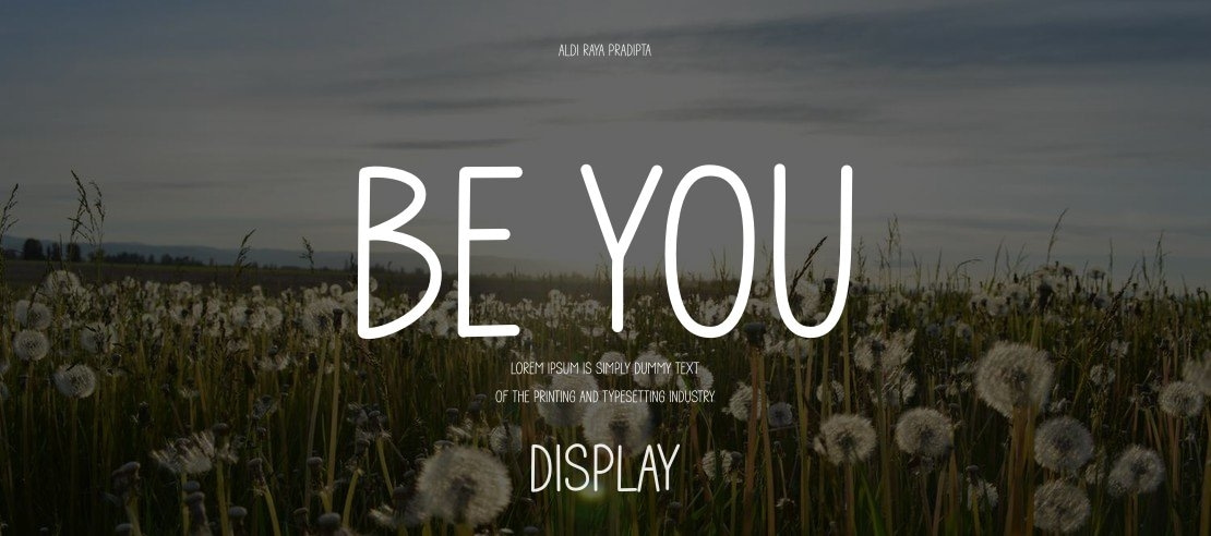 Be You Font Family