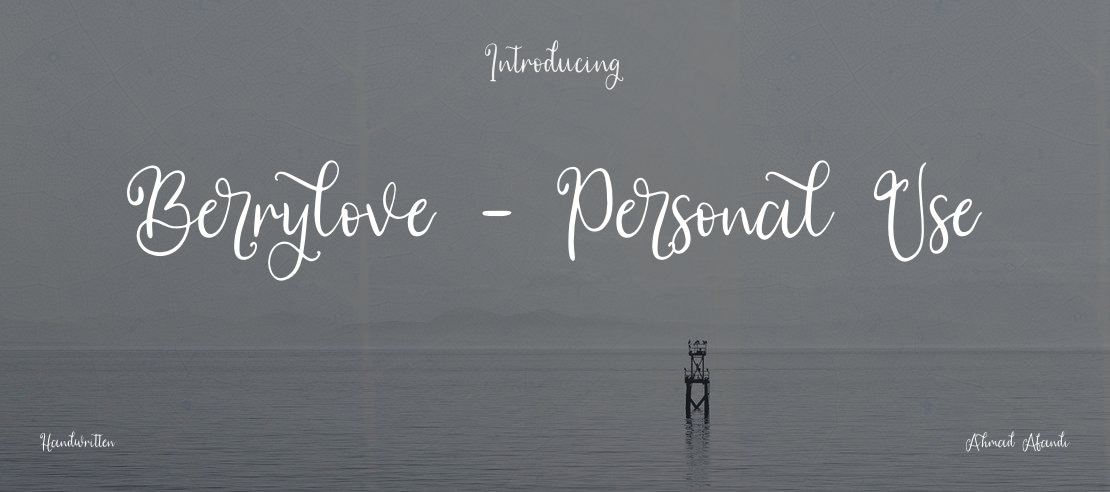 Berrylove - Personal Use Font