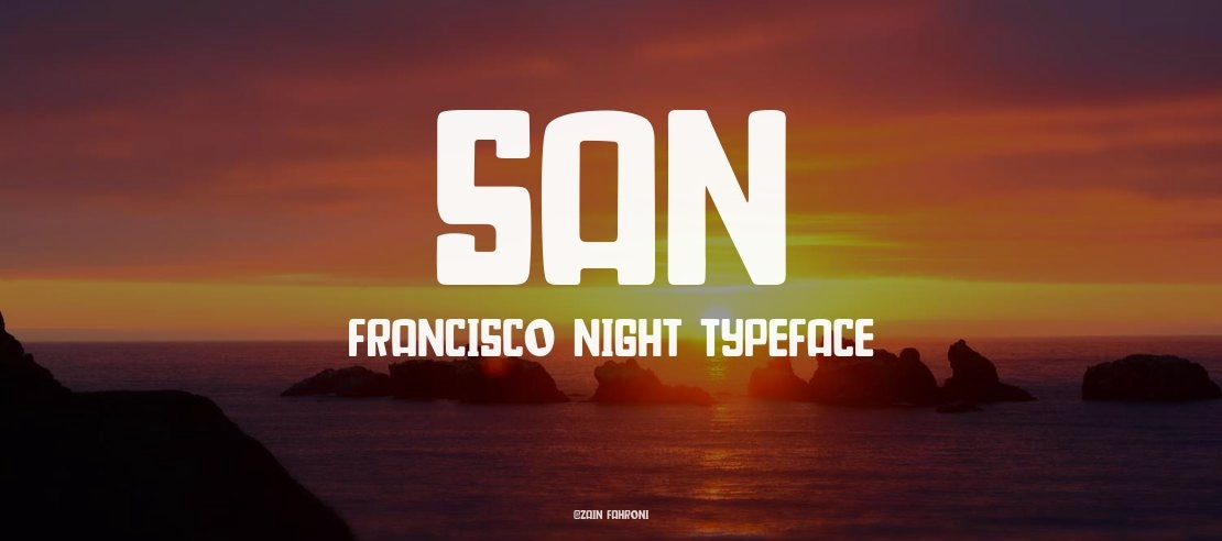 San Francisco Night Font