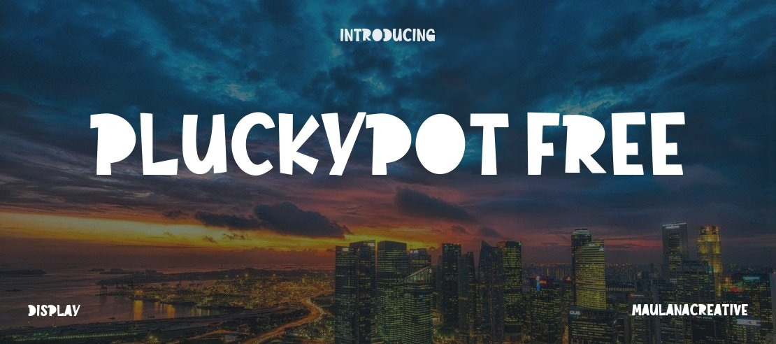 Pluckypot Free Font