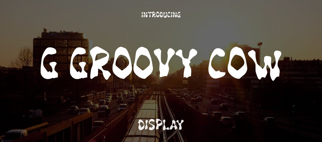 g Groovy Cow Font