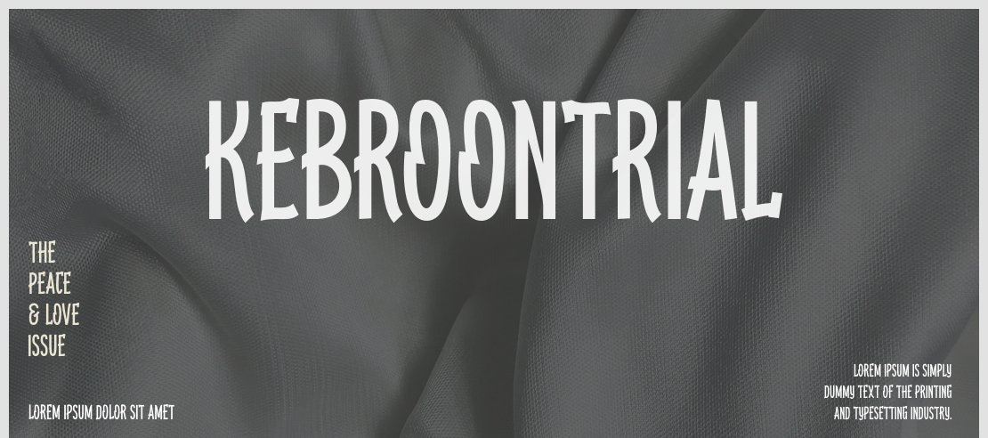 KEBROONtrial Font