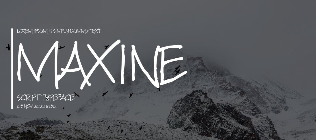 Maxine Script Font