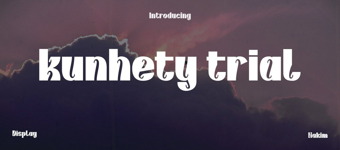 kunhety trial Font