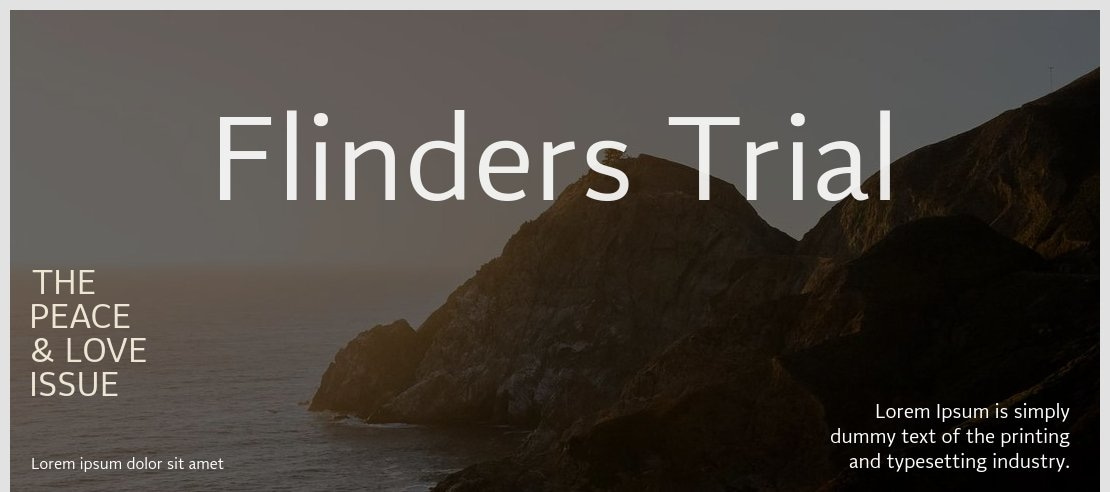 Flinders Trial Font Family
