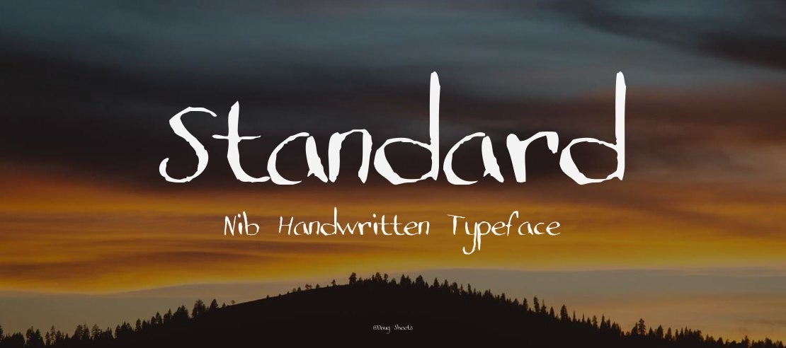 Standard Nib Handwritten Font