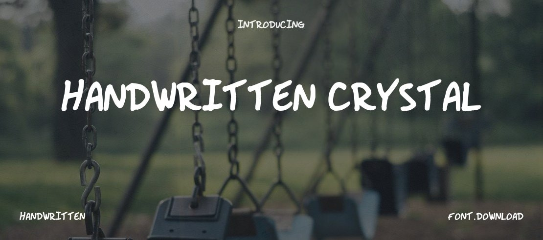 Handwritten Crystal Font