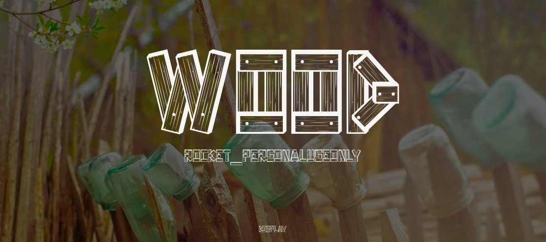Wood Rocket_PersonalUseOnly Font